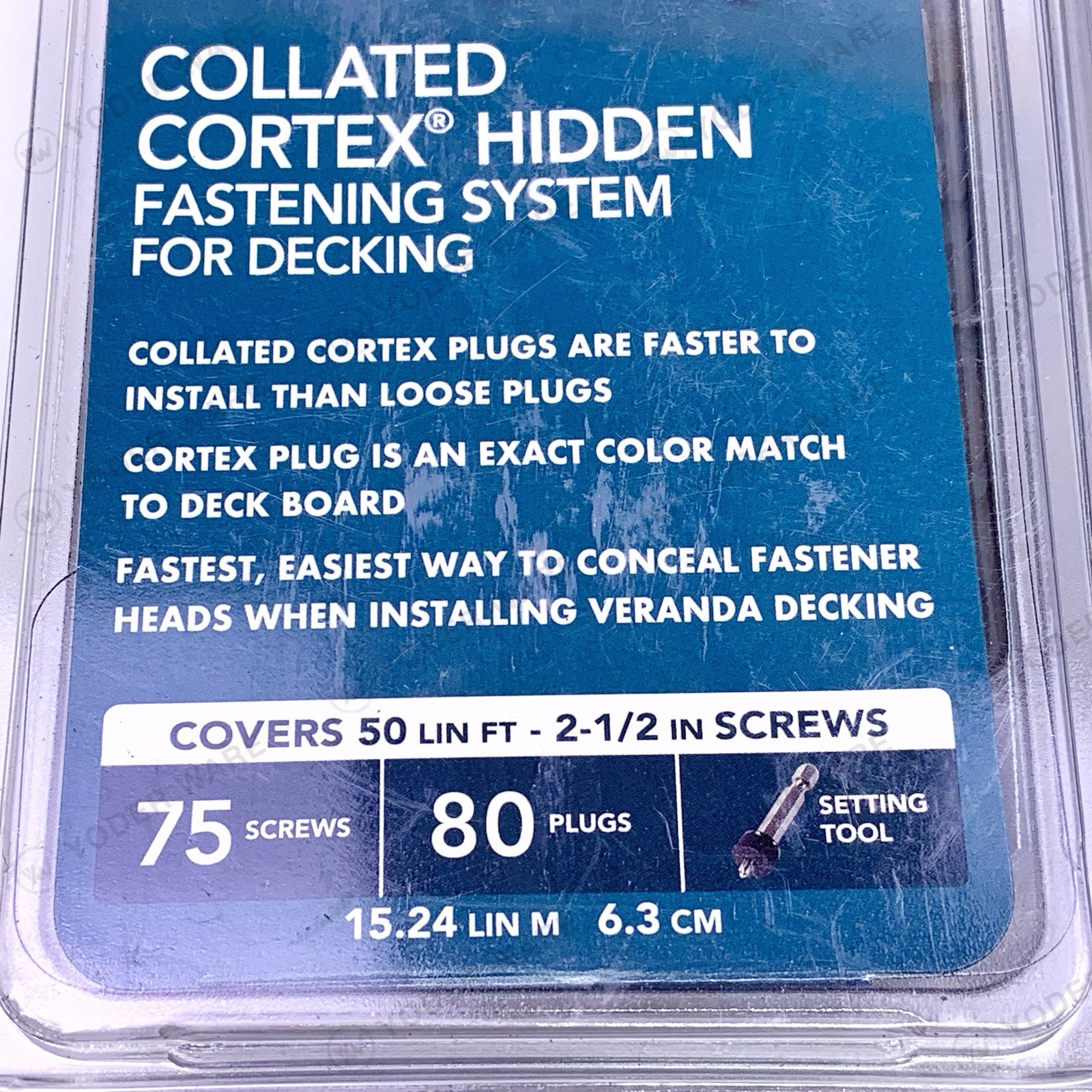 4 Boxes FastenMaster Veranda FMCTXCL-VA75SG Cortex Hidden Fastening, Stone Gray
