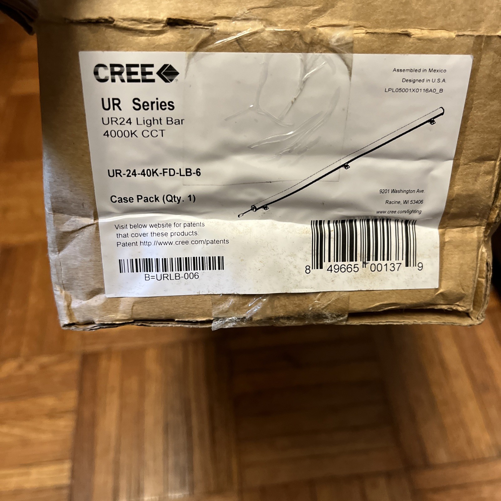 CREE UR-24-40K-FD-LB-6 UR LED LIGHTBAR, 24 IN, 4000K, 6-PACK – New In Box