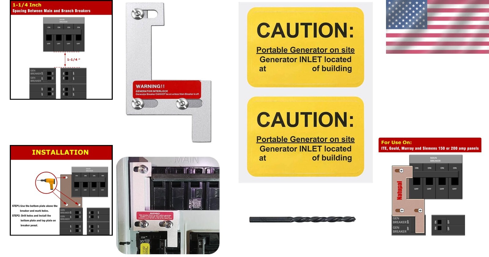 Generator Interlock System for Seamless Power Transfer – 3.2 Ounces Lightweight