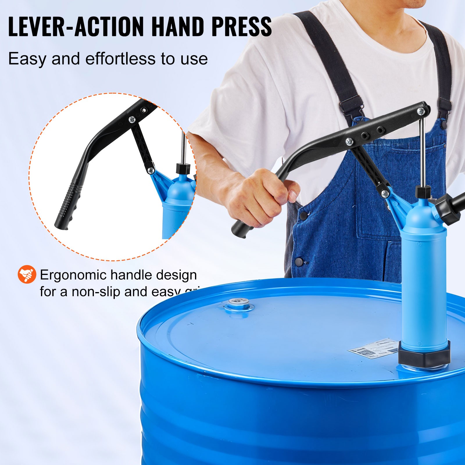 Uimoso Lever Action Barrel Pump Drum Pump Fits 5-55 Gallon Drums Water Transfer