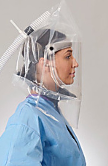 3 Pack ILC Dover Sentinel XL Respirator Hoods EZ-03 BioHood, Head Harness, PAPR