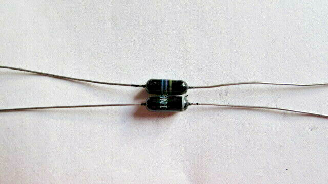 1N476 Vintage Large Glass Color Coded Germanium Diode Manufacture (1 Piece) USA
