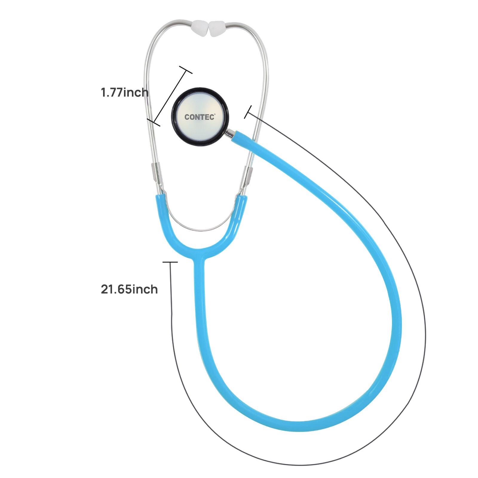 Blue Cardiology Stethoscope Tunable Diaphragm Professional Single Head SC11