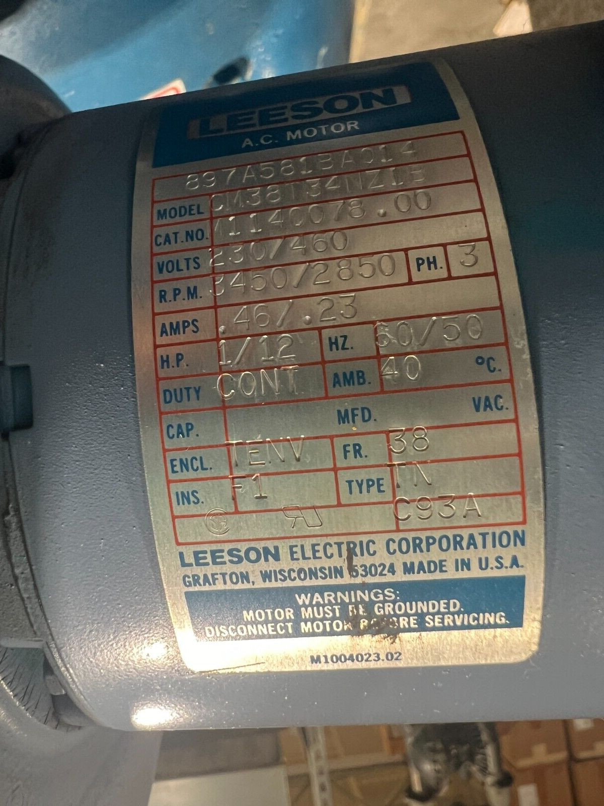 👀 GE GENERAL ELECTRIC KINAMATIC 10 HP DC MOTOR W/ COOLING BLOWER 1750/2300 RPM