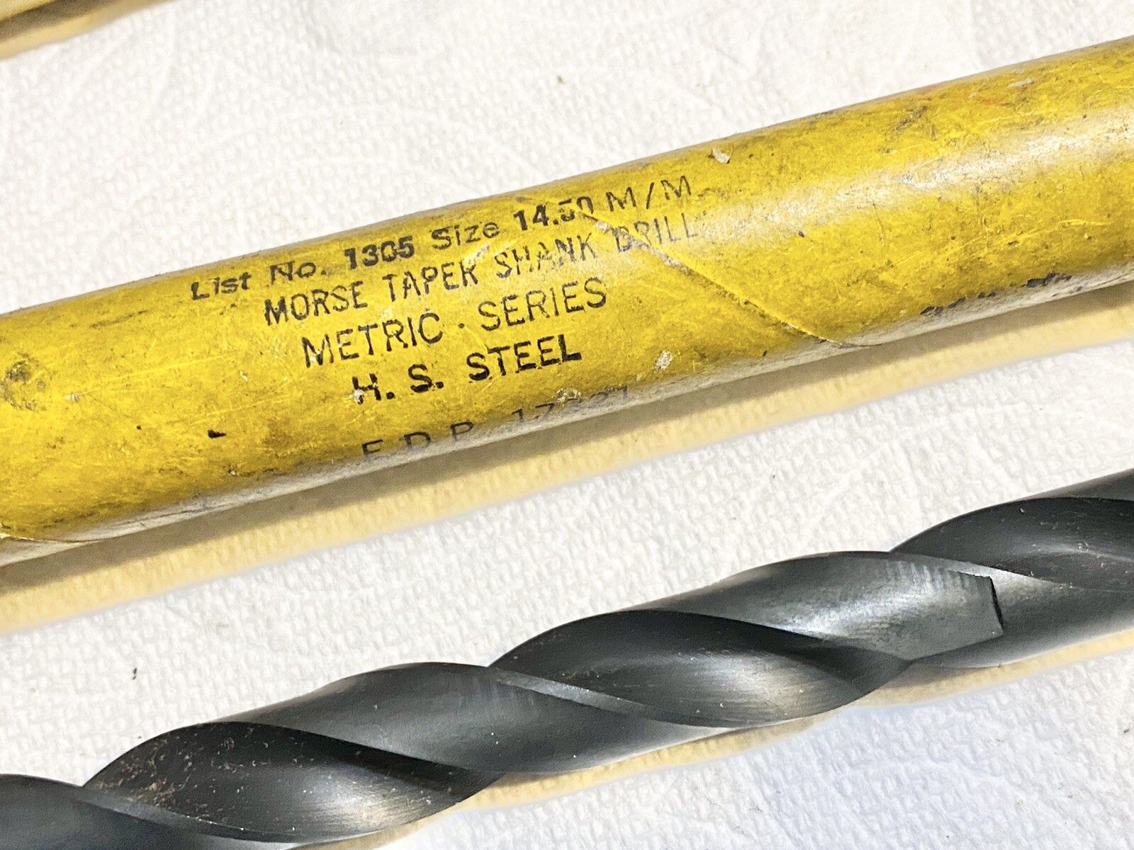 14.50 mm Morse Cutting Tools #2 MT Shank HSS Drill Bits (lot Of 3)