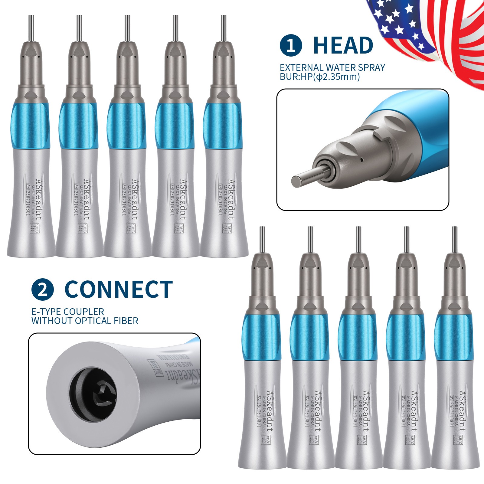 10* Yabangbang Dental Fast High Speed Handpiece Turbine 4 Hole Fit NSK Pana Max