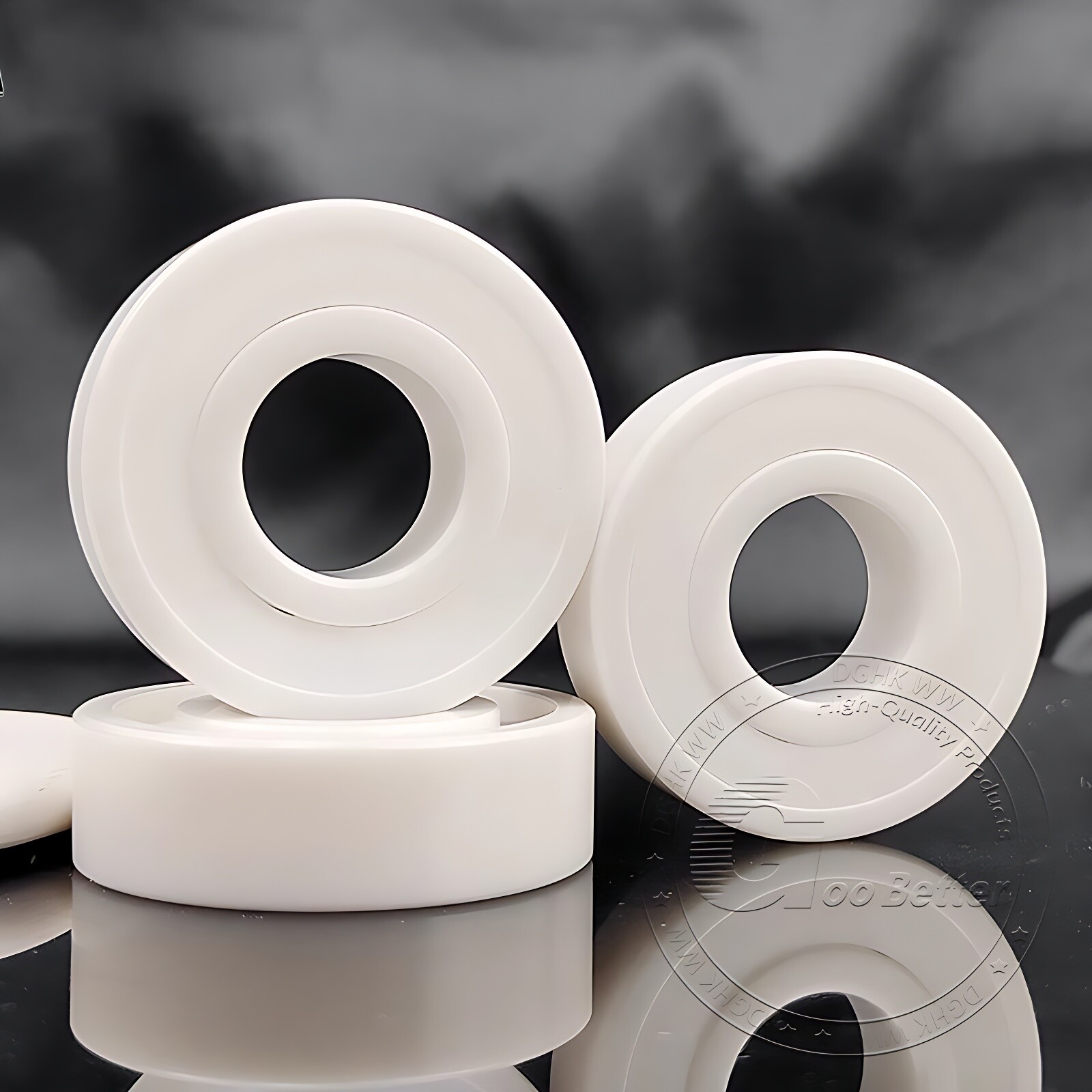 ZrO2 Zirconia Full Ceramic Ball Bearing 2RS Double Sealed Resistant Corrosion
