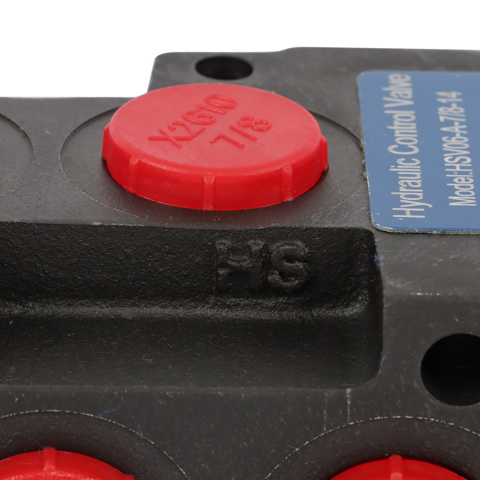 6 Port 12V DC Hydraulic Diverter Valve 13 GPM 25MPa 3 Connectors