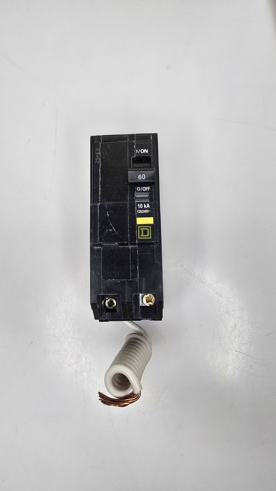 Square D QO260GFICP 60A 2-Pole 120/240V GFCI Plug-On Neutral Circuit Breaker