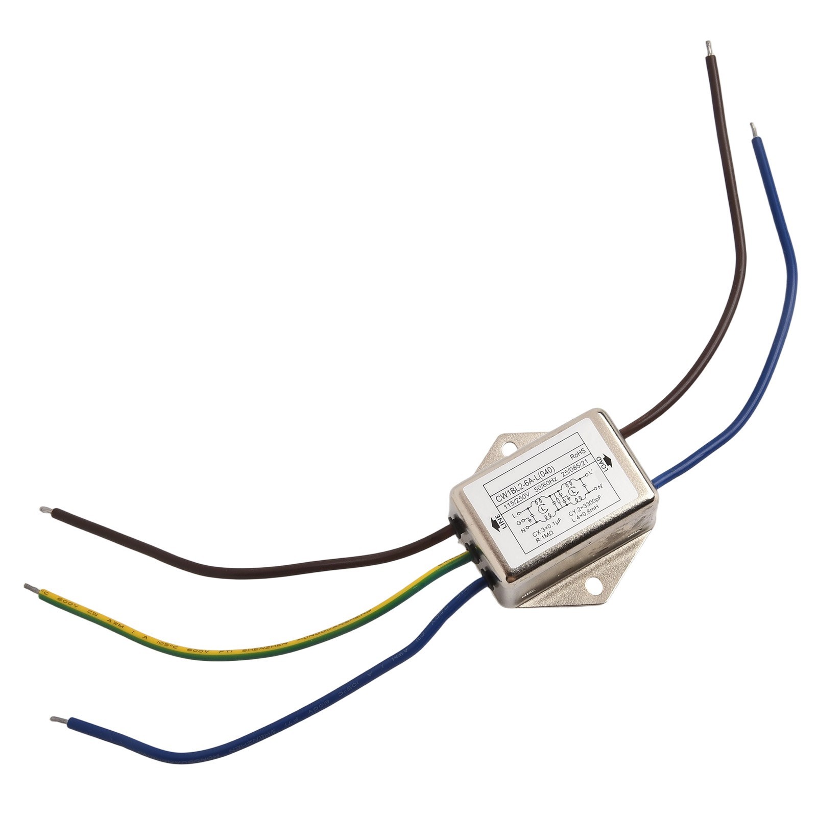 AC Power Filter Line for CW1BL2 3A 6A 10A Suitable for Electronic Equipment