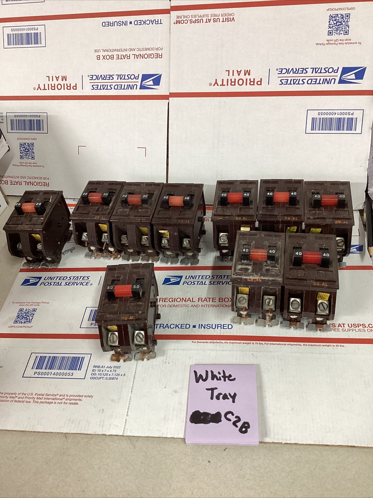 WADSWORTH 2P TYPE A 20A 30A 40A 50A 2 POLE CIRCUIT BREAKER METAL FEET ED4U 2110