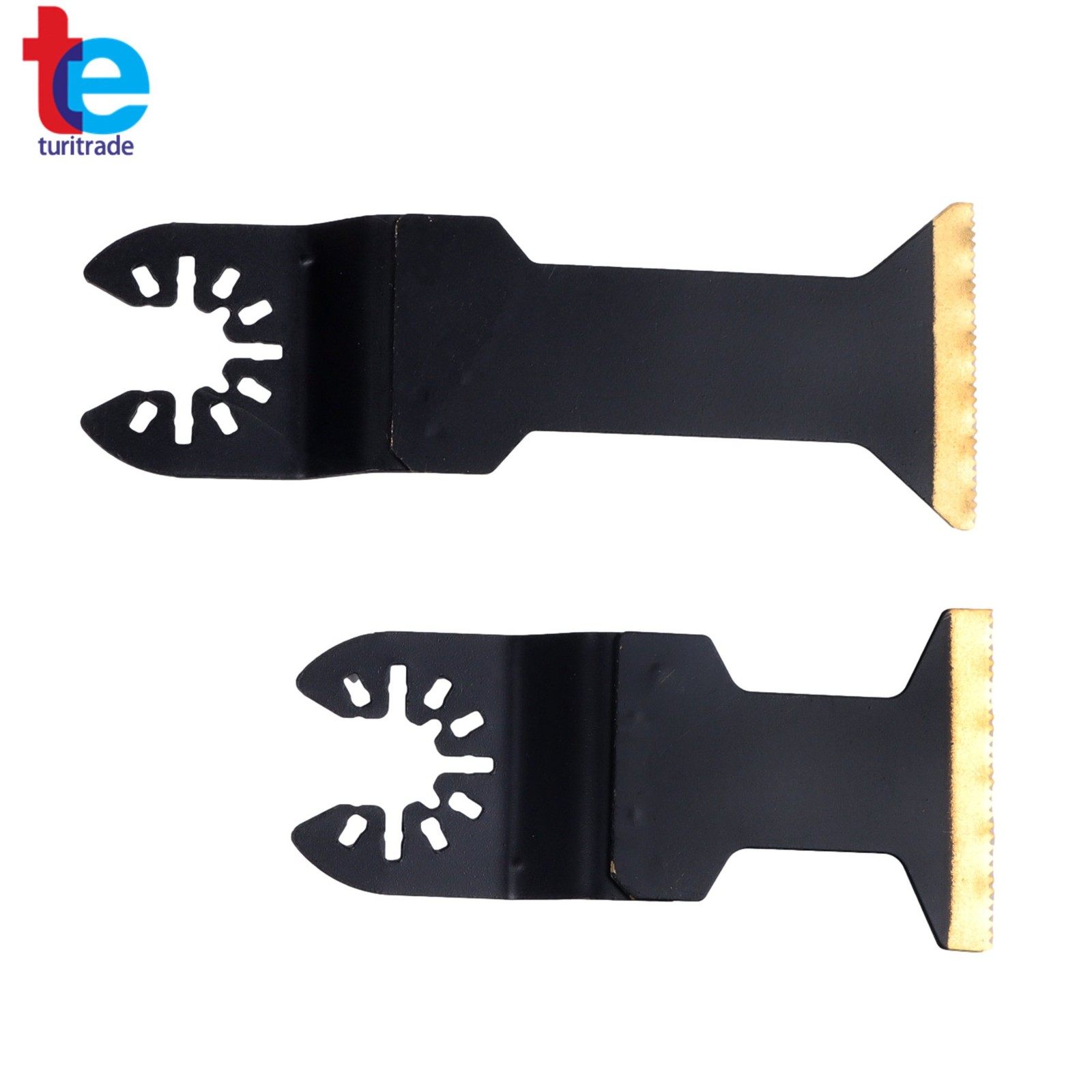 12 PIECES TITANIUM OSCILLATING SAW BLADES EXTENDED METAL CUTTING BLADES