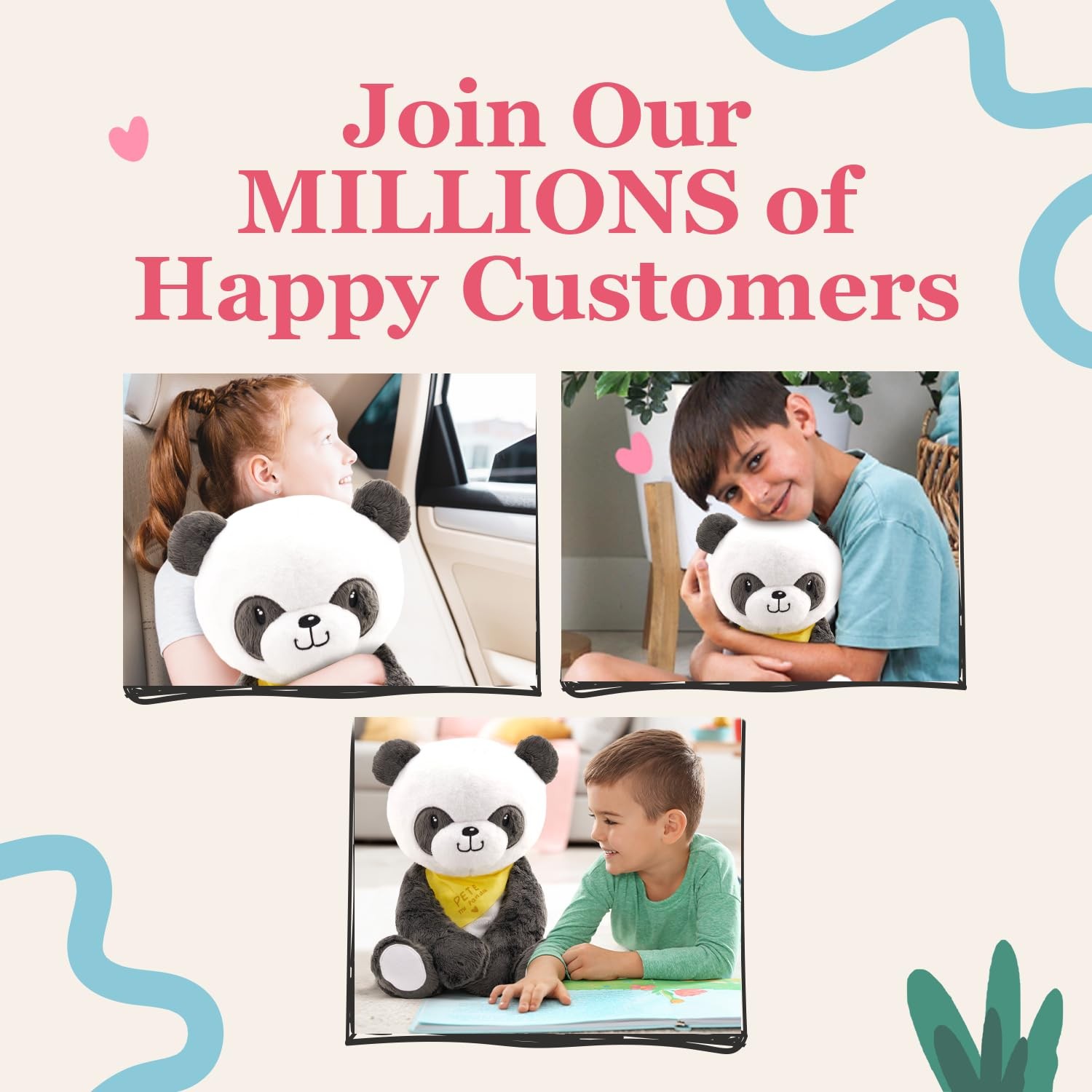 Lilly’S Love Lillys Love Weighted Stuffed Animals For 5Lb Calming Panda Plush