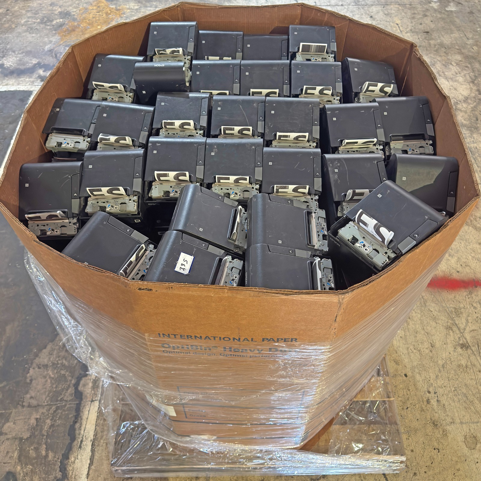 Lot of 200 – AsIs Epson TM-T88VI Portable Printer No Front Top Lid Bad Printhead