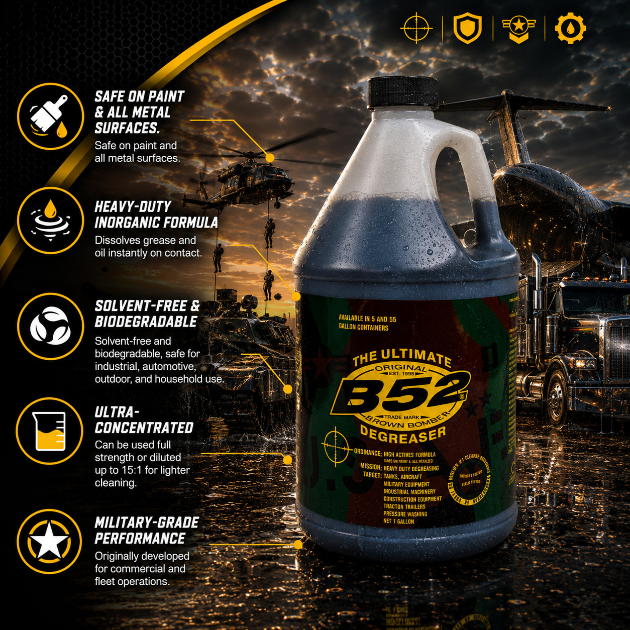 B52 The Ultimate Degreaser 1 gallon (Part # B9)