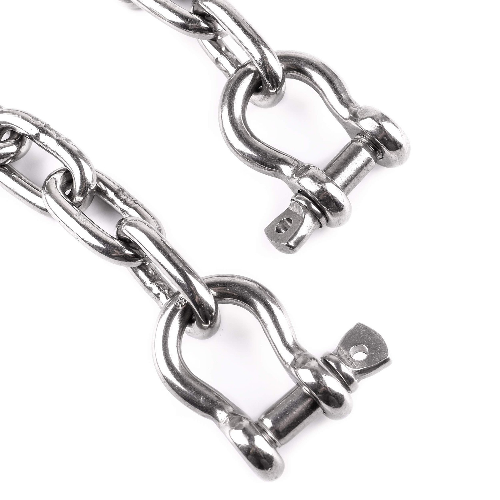 5/16″ by 6 Foot Long Stainless Steel 316 Anchor Chain 7,600 lbs Minimum Break…