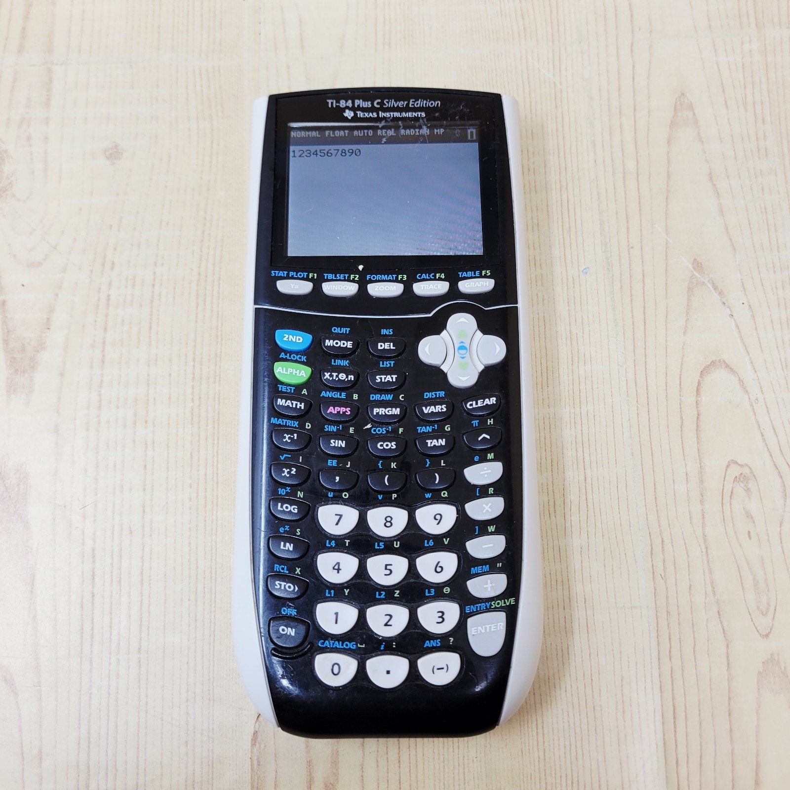 TI-84 Plus C Silver Edition Graphing Calculator (Black) SCRATCHES ON SCREEN