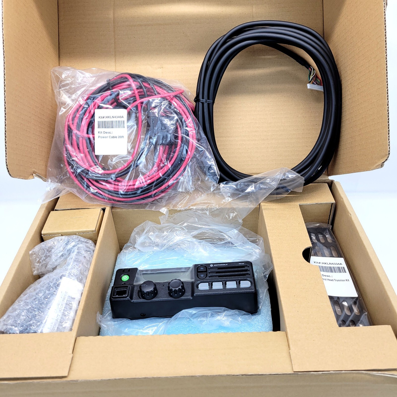 OEM MOTOROLA PM1200 CONTROL HEAD & ACCESSORIES NEW IN BOX NIB
