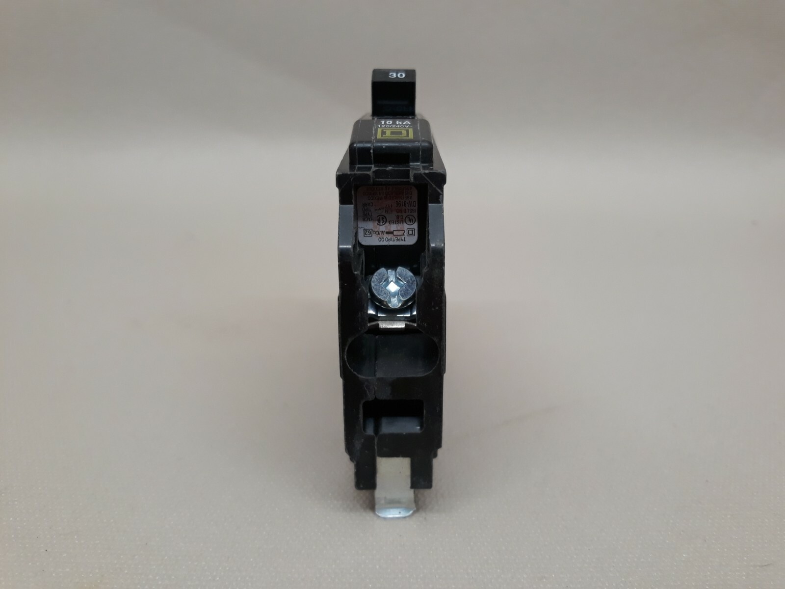 Square D 30 Amp Single Pole QO130 Breaker Type QO