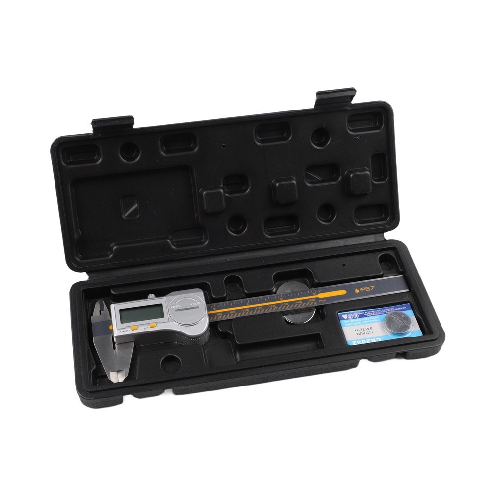 IP67 Rated Digital Caliper Stainless Steel 0.01mm Accuracy LED Readout