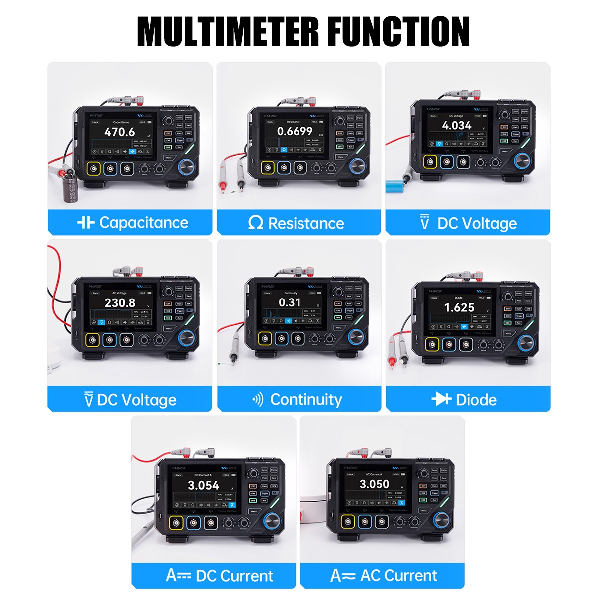 NEW FNIRSI 2D15P 100Mhz Digital Oscilloscope Multimeter DDS Signal Generator ..
