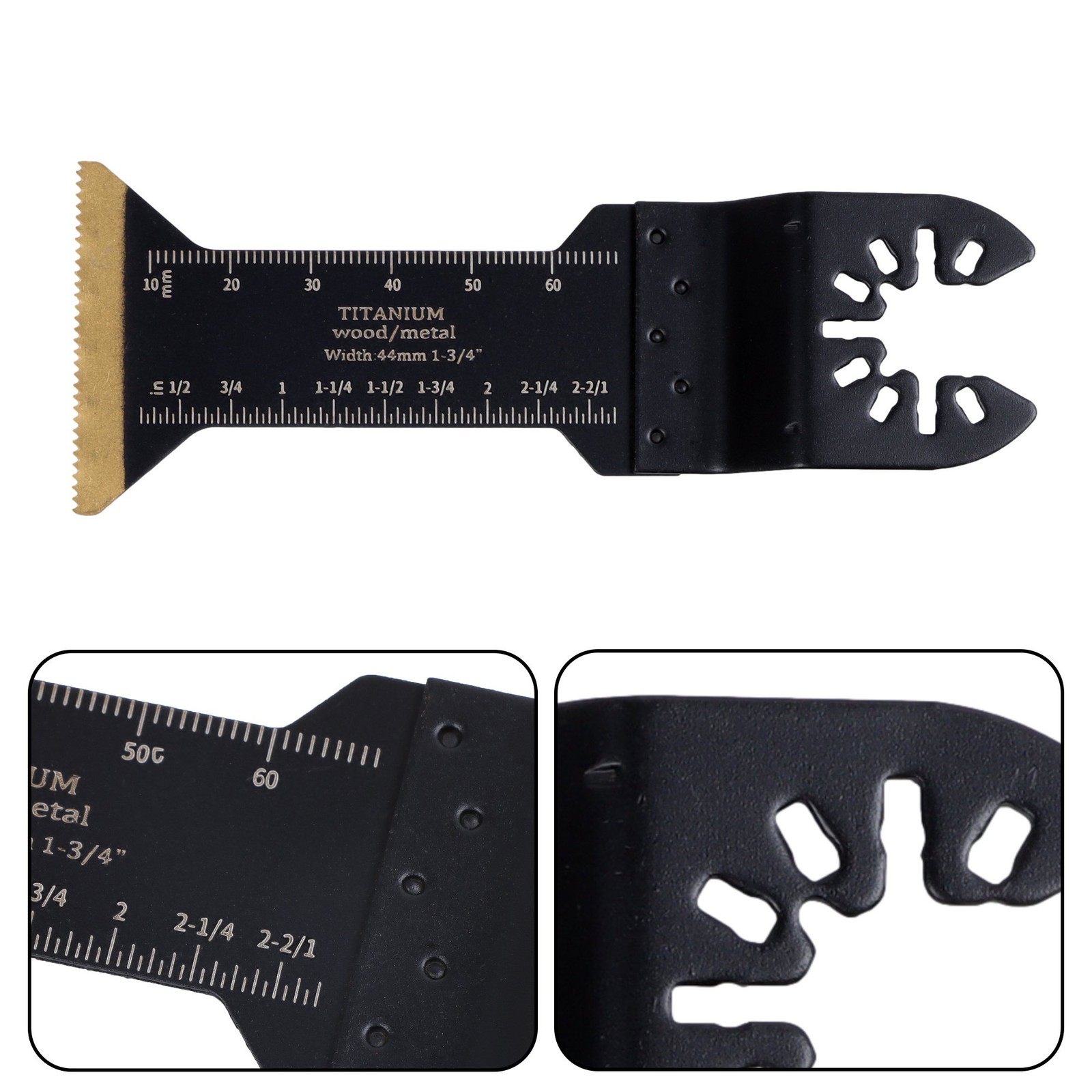 12 PCS Universal Titanium Oscillating Saw Blades Extended Titanium Plated Blades