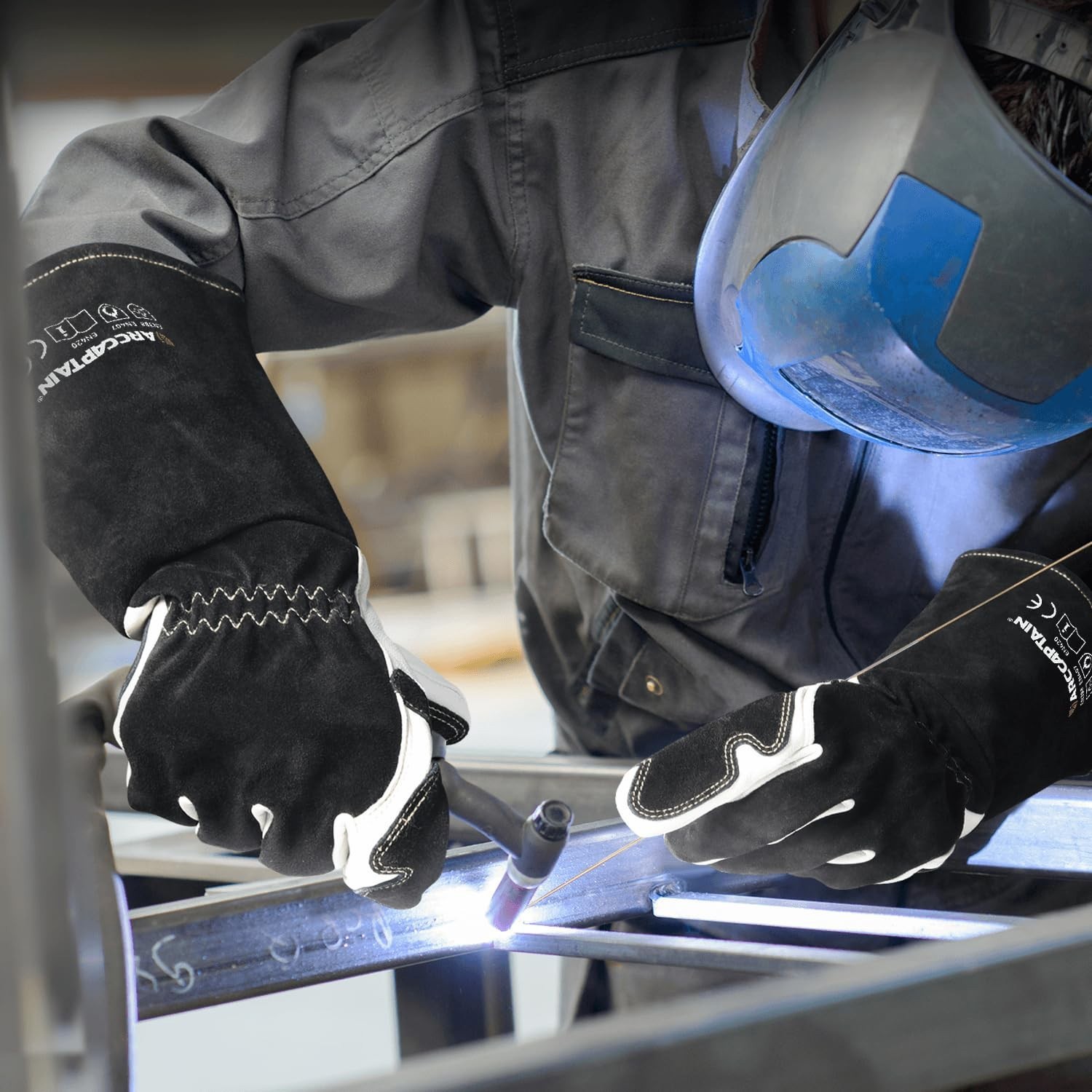 ARCCAPTAIN Tig Welding Gloves Comfort, Duralble Tig Gloves for Work Protection