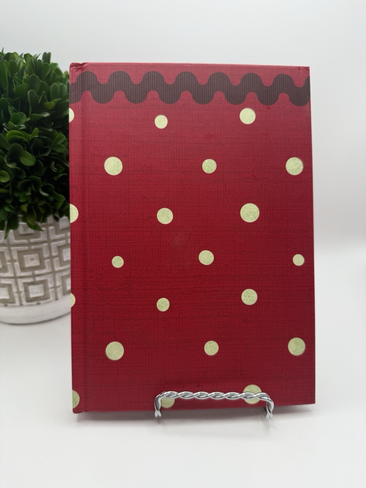 Hallmark Red Polka Dot Hardcover Journal 8×6 Lined Notebook Retro Inspo 2AD4417