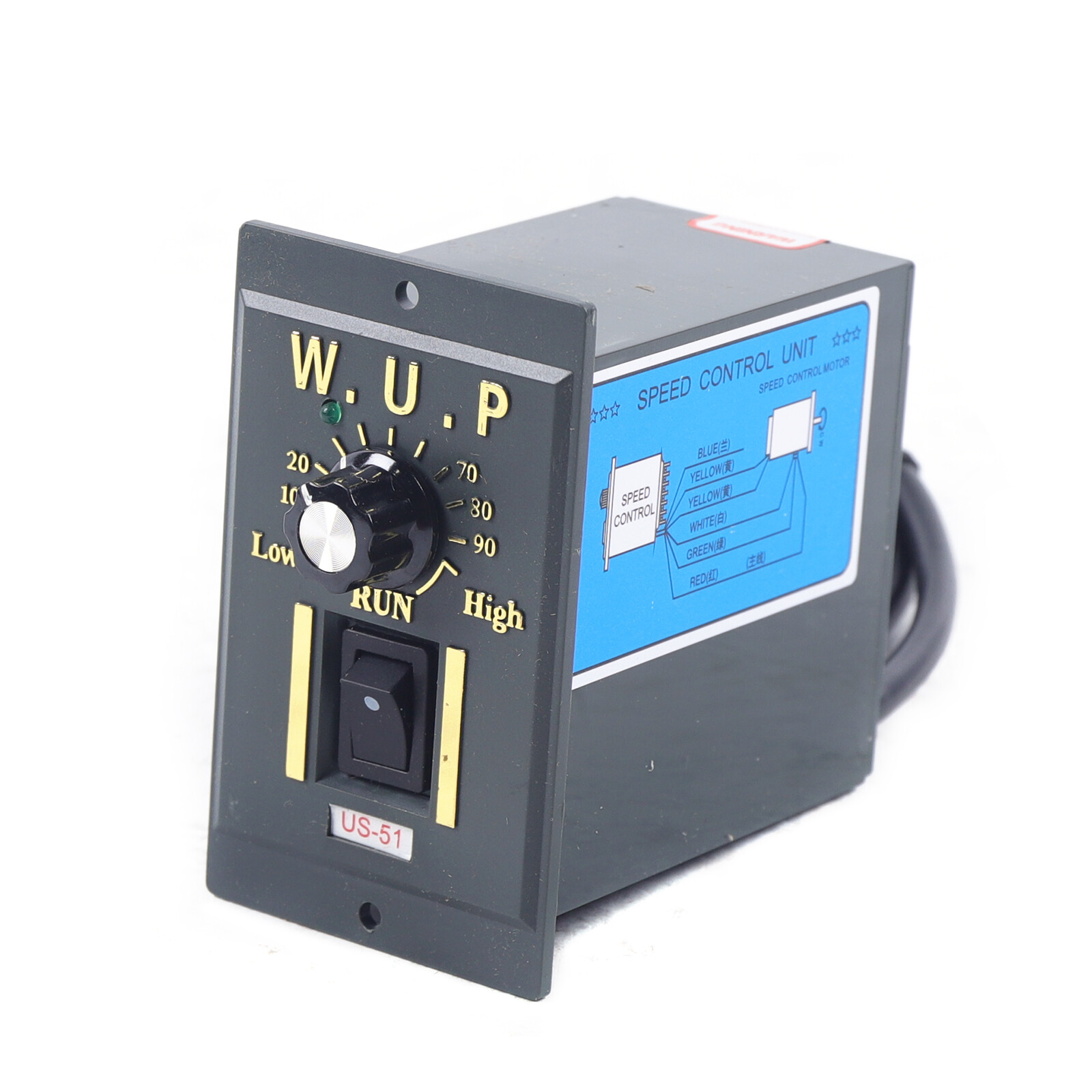 AC Gear Motor Electric Variable Speed Controller Torque 90W 1:10 0-135RPM 110V