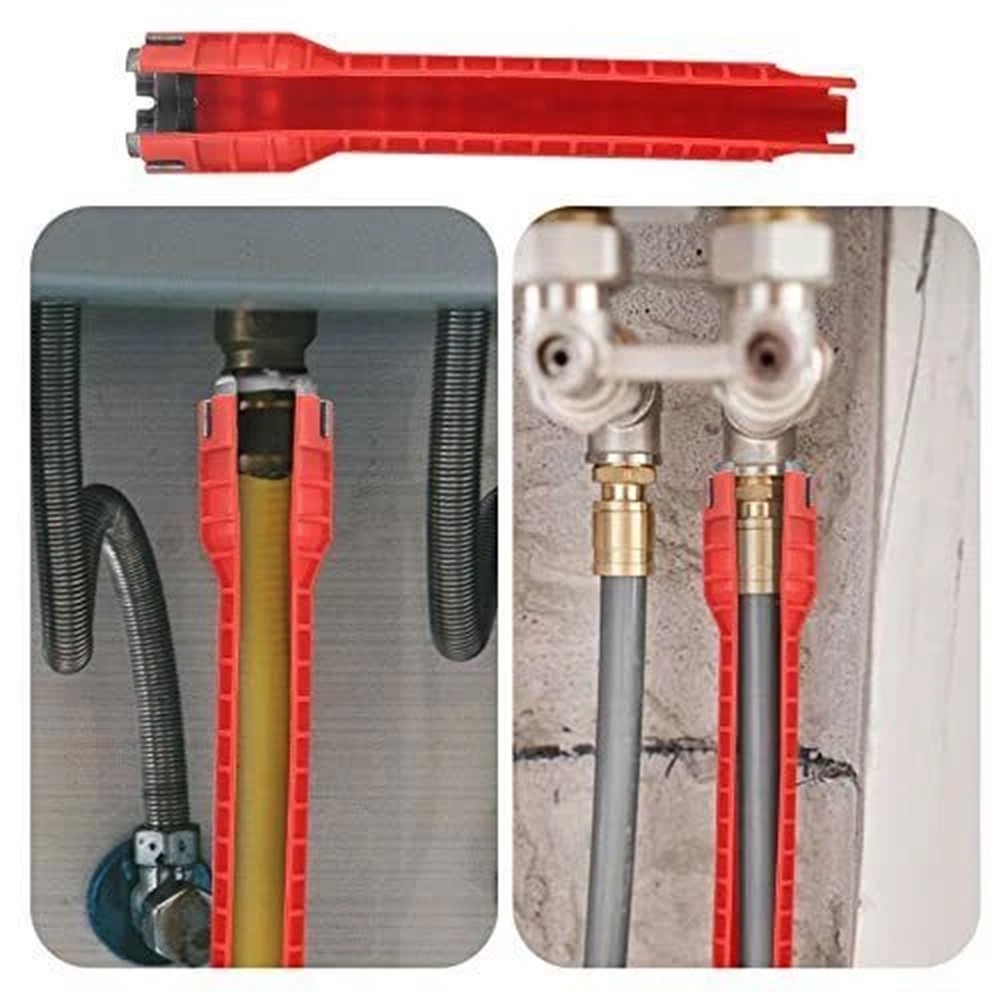 14 In 1 Faucet Sink Basin Installer Pipe Wrench Tap Spanner Multifunction Tools