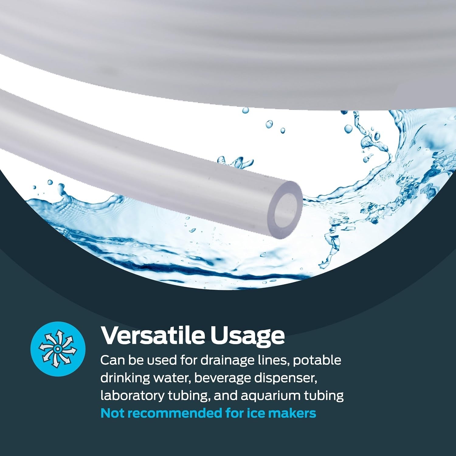20-Foot Clear PVC Vinyl Tubing, 3/16 Inch ID, Multi-Purpose