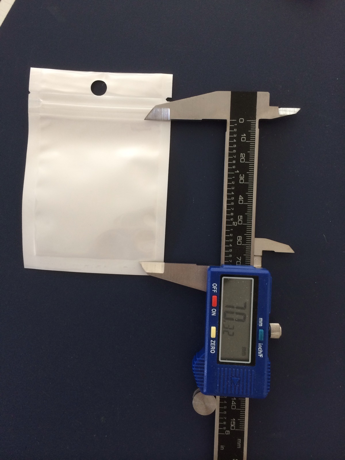 10 X Semi Transparency Zip Lock bag 70mm * 60mm reclosable