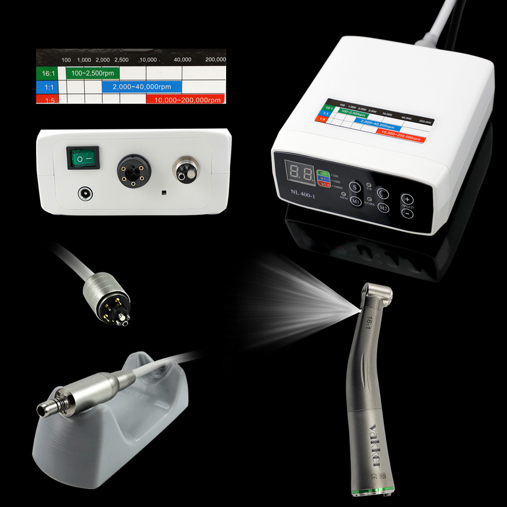 CICADA Dental Internal LED Brushless Electric Motor + 16:1 Reduction Handpiece