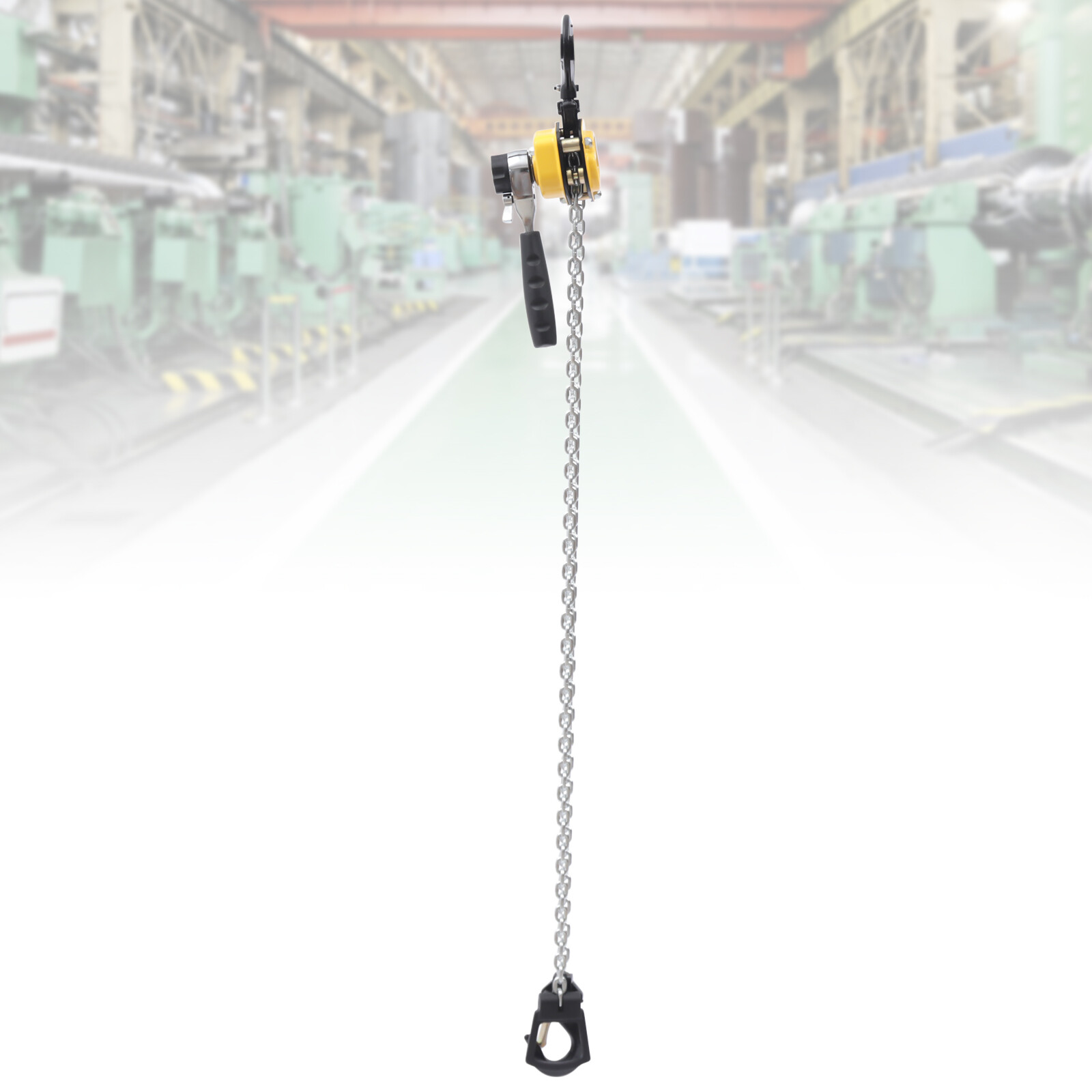 Small Lever Block Chain Hoist Ratchet Type Come Along Puller 5 FT Lift 0.25 Ton