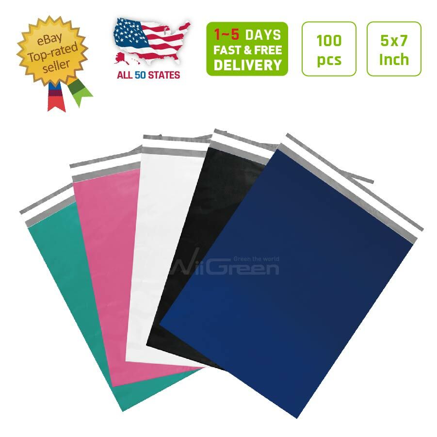 5×7 Poly Mailers Premium Small Envelopes Plastic Shipping Mailing Bags Self Seal