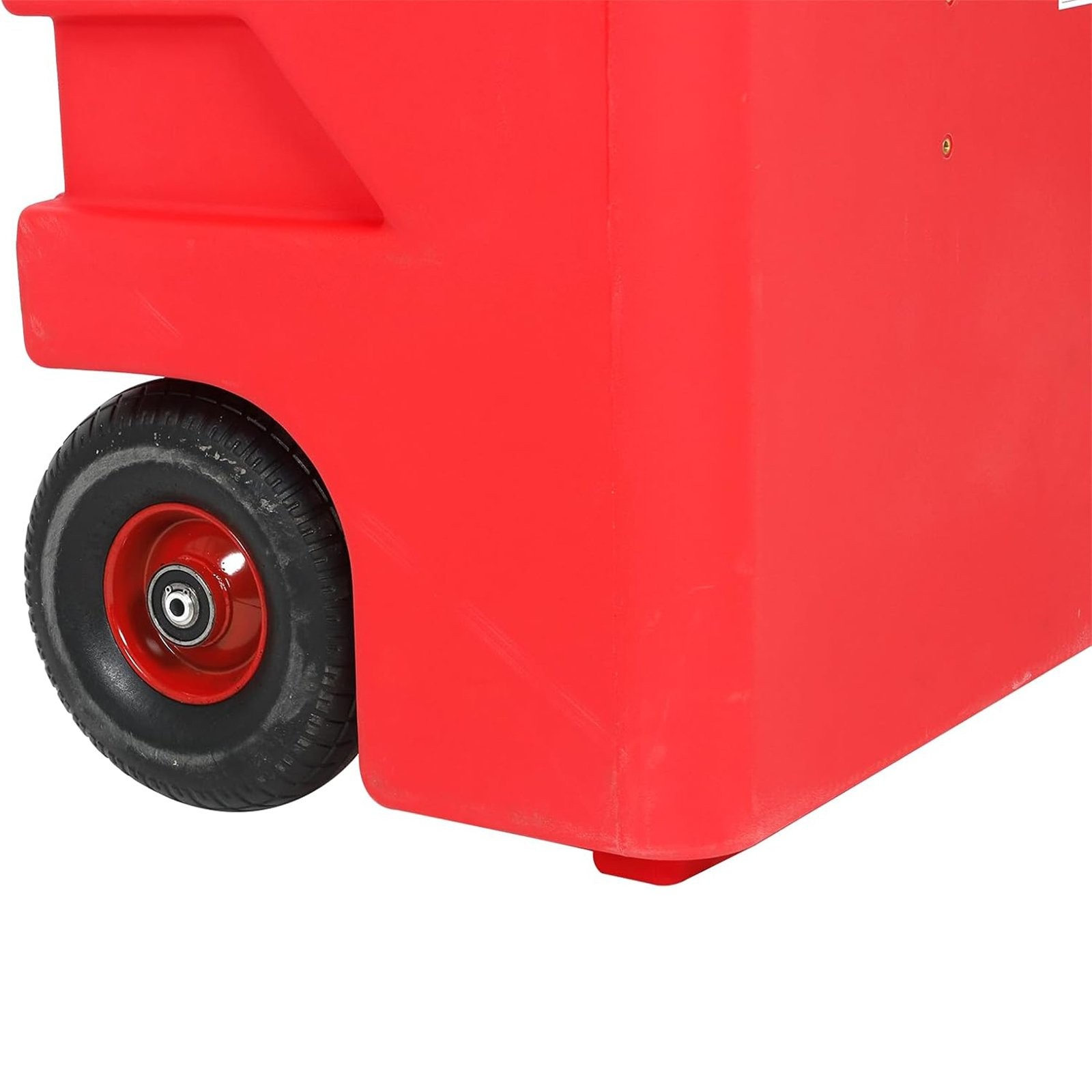 32 Gallon Portable Fuel Tank Caddy w/ Automatic Transfer Pump On-Wheel 3.2GPM Re