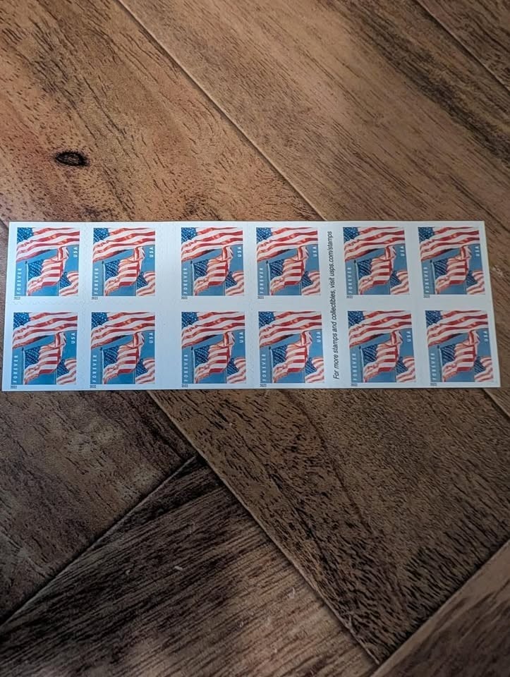 First Class 2022 Flag USPS Postage Stamps-Book Of 20 MNH