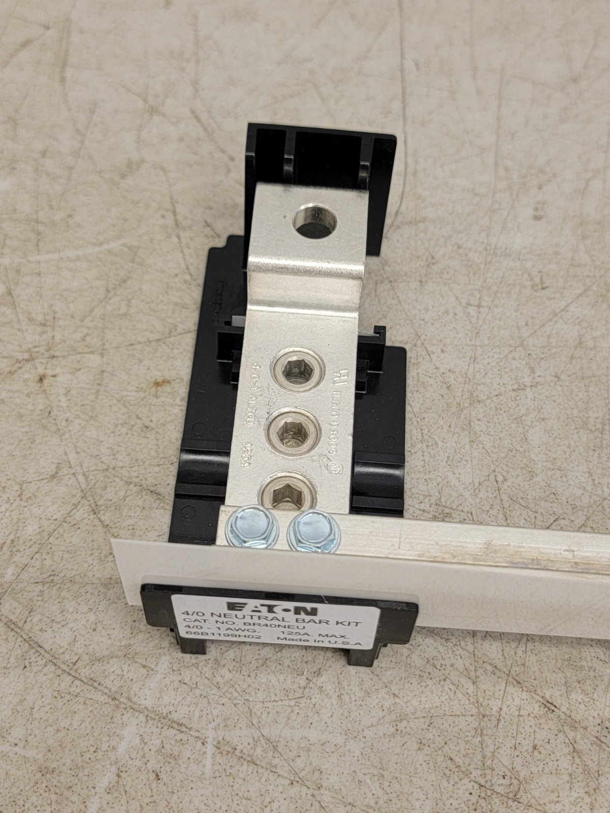 (3) Eaton NSB BR40NEU, 4/0 Neutral bar Kits For Load Centers and Panelboards NEW