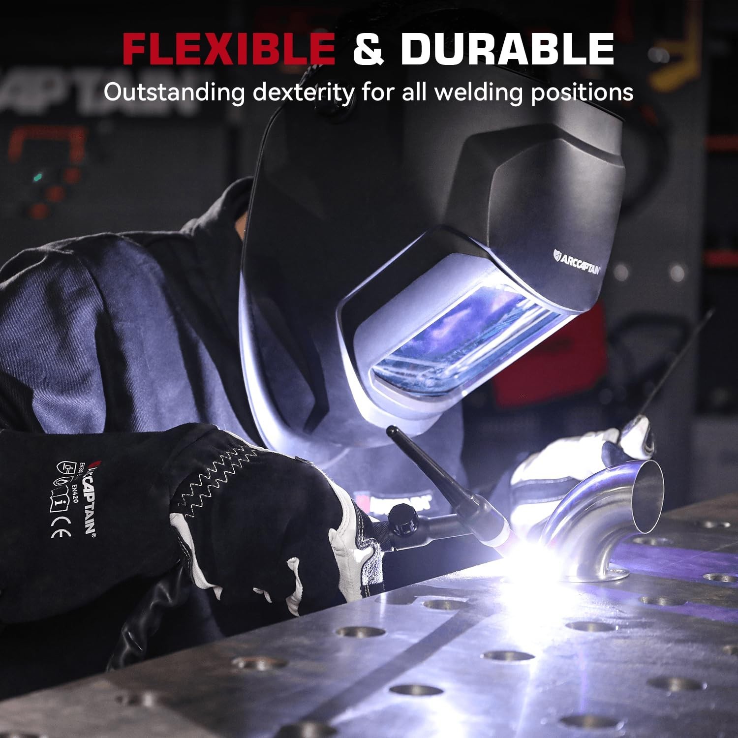 ARCCAPTAIN Tig Welding Gloves Comfort, Duralble Tig Gloves for Work Protection