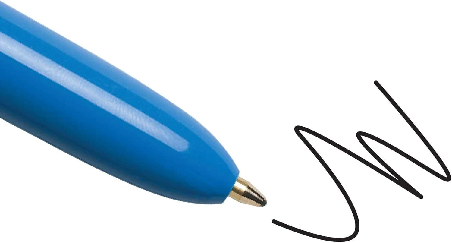 BIC 4-Color Mini Ballpoint Pen Medium Point (1.0mm) Assorted Inks 2-Count