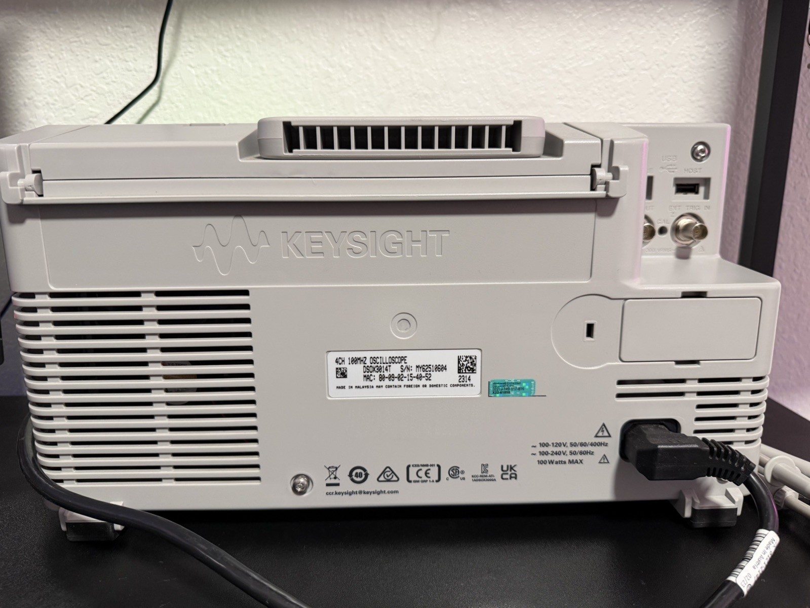 Keysight DSOX3014T w/ (4) N2843A Probes