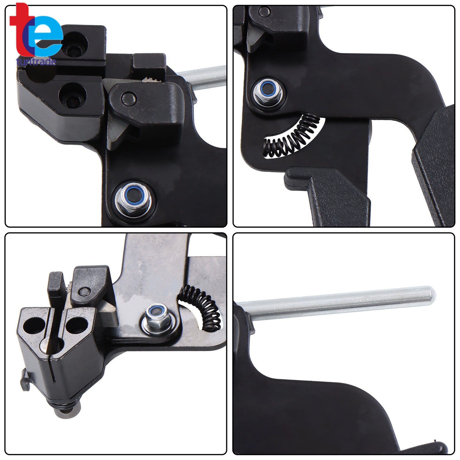 Stainless Steel Cable Tie Gun + 200PC Metal 11.8″ Zip Ties -20°F to +180°F