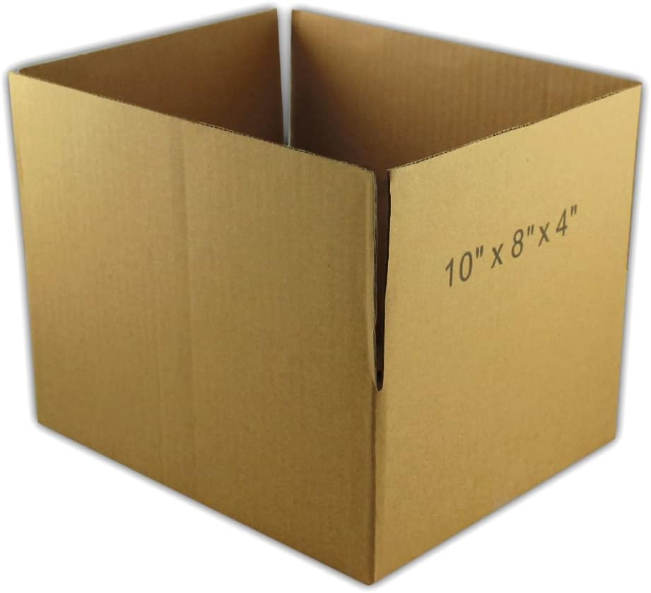 5 10X8X4 Corrugated Cardboard Packing Boxes Mailing Moving Shipping Box Cartons