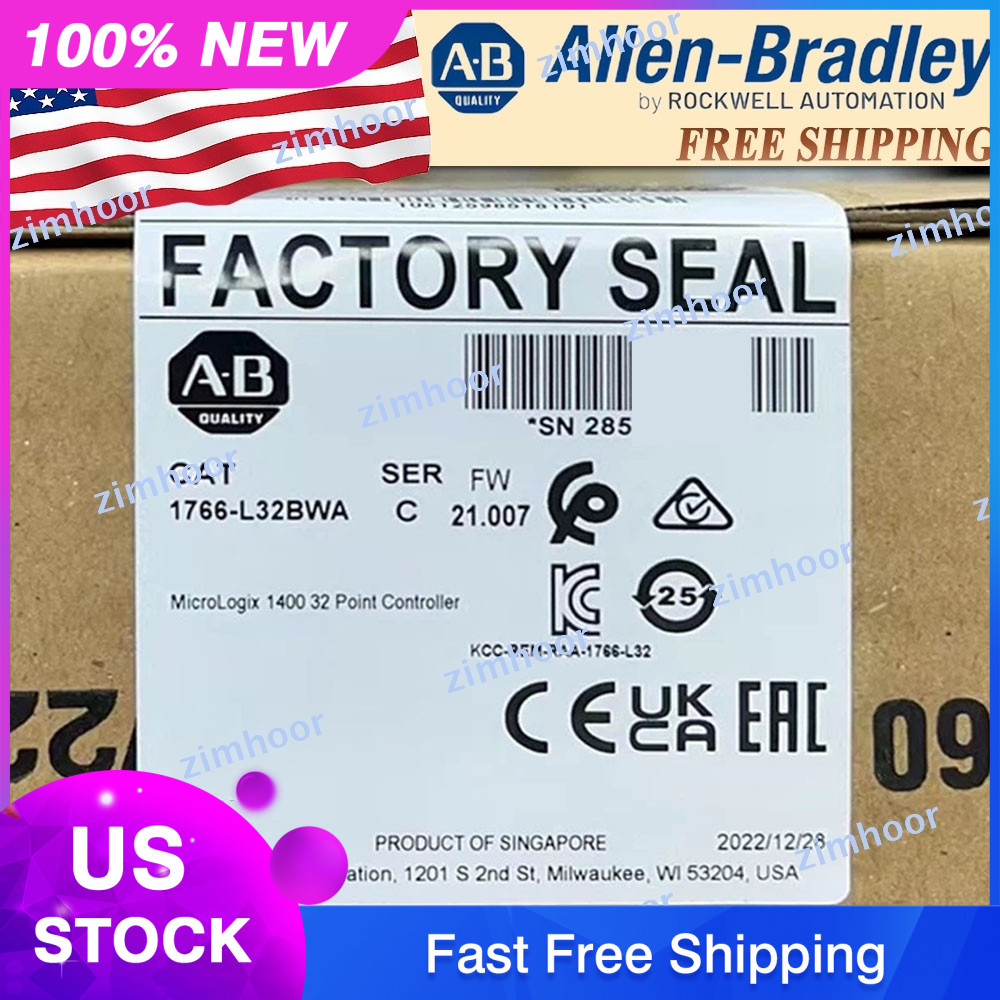 New Sealed 1766-L32BWA/C MicroLogix 32Point Controller 1766L32BWA serC Free Ship