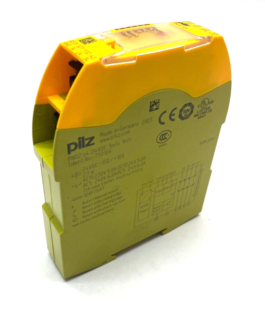 Pilz PNOZ s4 24VDC 3n/o 1n/c Standalone Sigma Safety Relay 750104 NO TERMINALS
