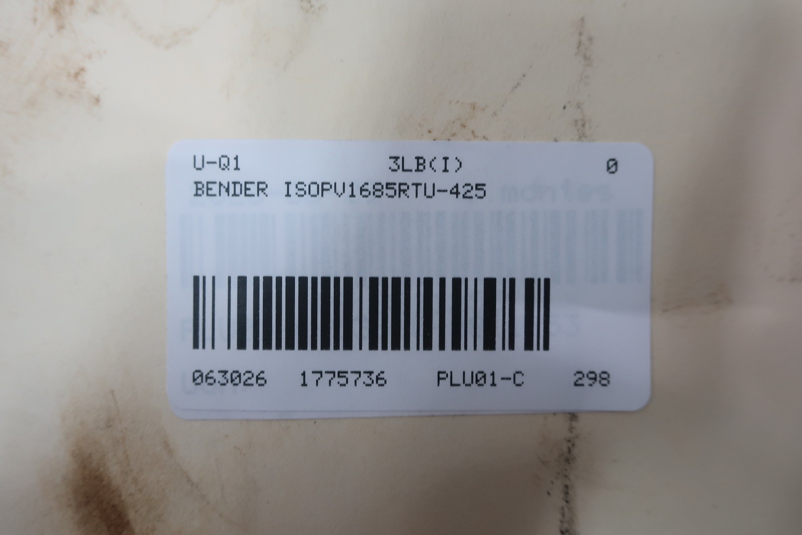 Bender ISOPV1685RTU-425 Isometer Insulation Monitoring Device 0-1000v-ac