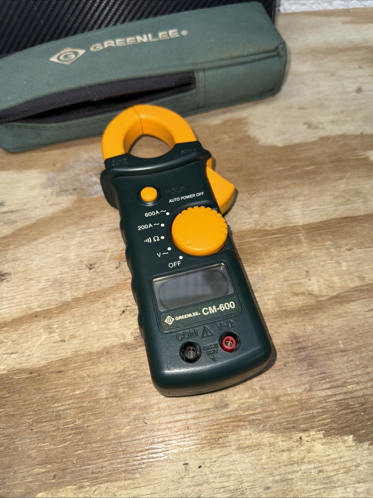 Greenlee CM-600, 600a, 600V, AC Clamp Meter – With Bag – NO LEADS