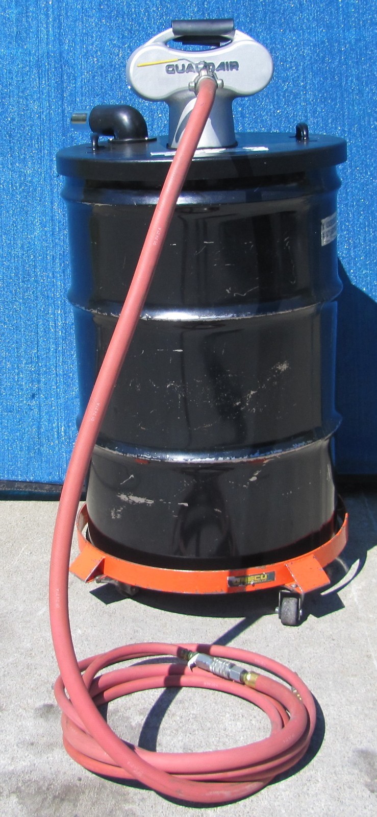 Guard Air Portable Air Powered Vacuum Cleaner 55 Gallon Drum w/ Air Hose