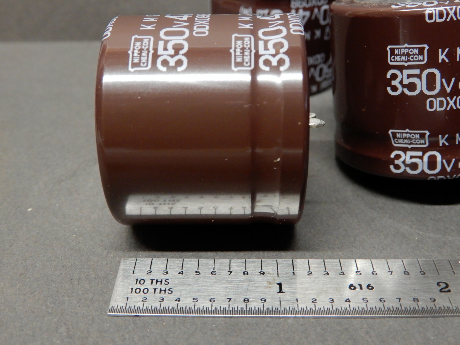 Nippon Chemi-Com KMQ 470uf 350V Electrolytic Snap Capacitors Qty 6 NOS