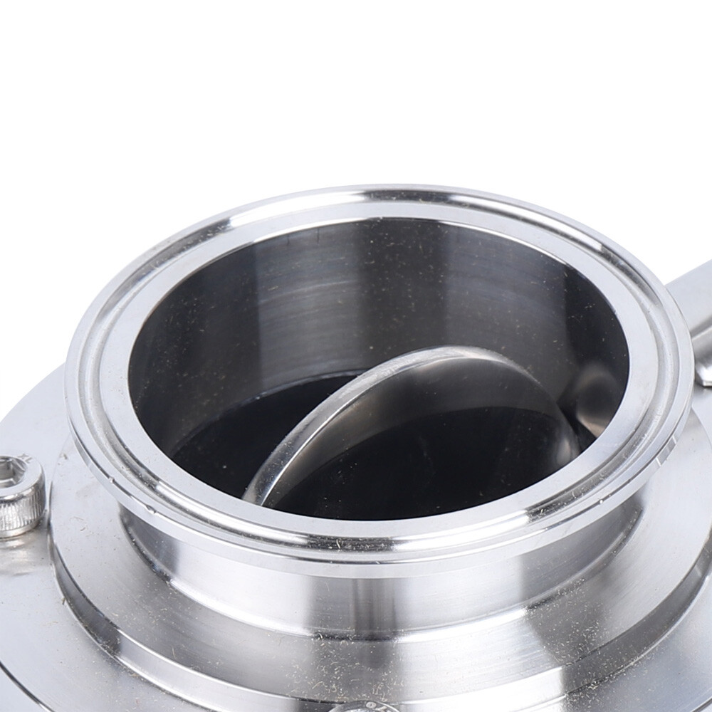 3 Inch Tri Clamp Clover Butterfly Valve Sanitary Butterfly Valve Stainless Steel